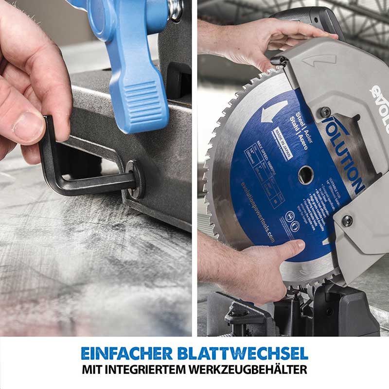 Evolution S355CPS 355mm Metallschneide-Kaltkreissäge mit TCT-Sägeblatt für Baustahl /Weichstahl - Image 14