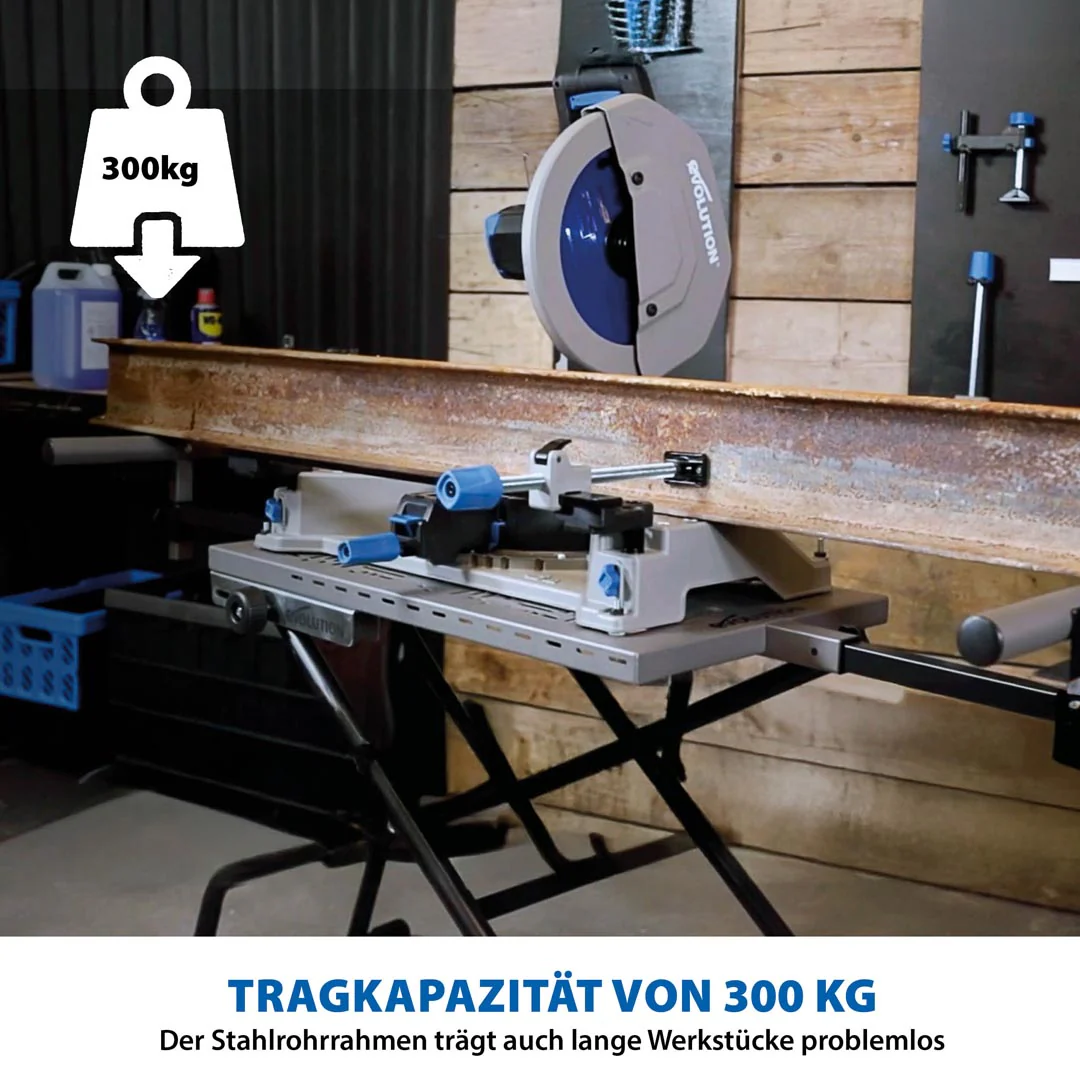 Evolution S355MCS KappsĂ€gestĂ€nder / MetallkreissĂ€ge-StĂ€nder mit Powerlift-UnterstĂŒtzung - Image 7