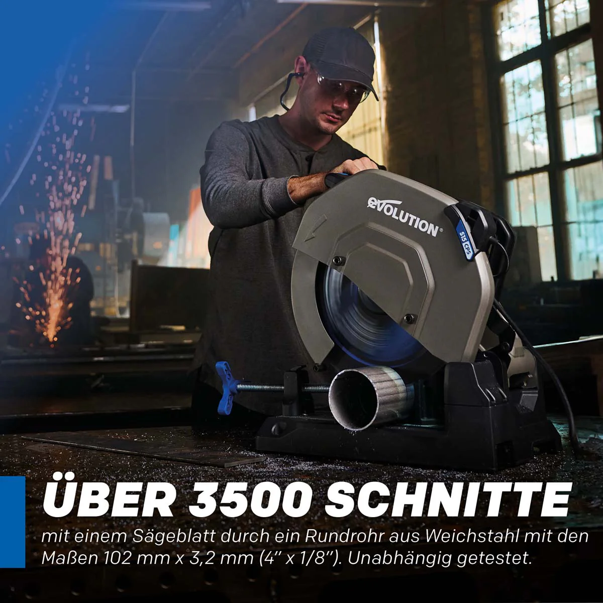 EVOMAX Cermetklinge für Baustahl 355mm 80T von Evolution - Image 3