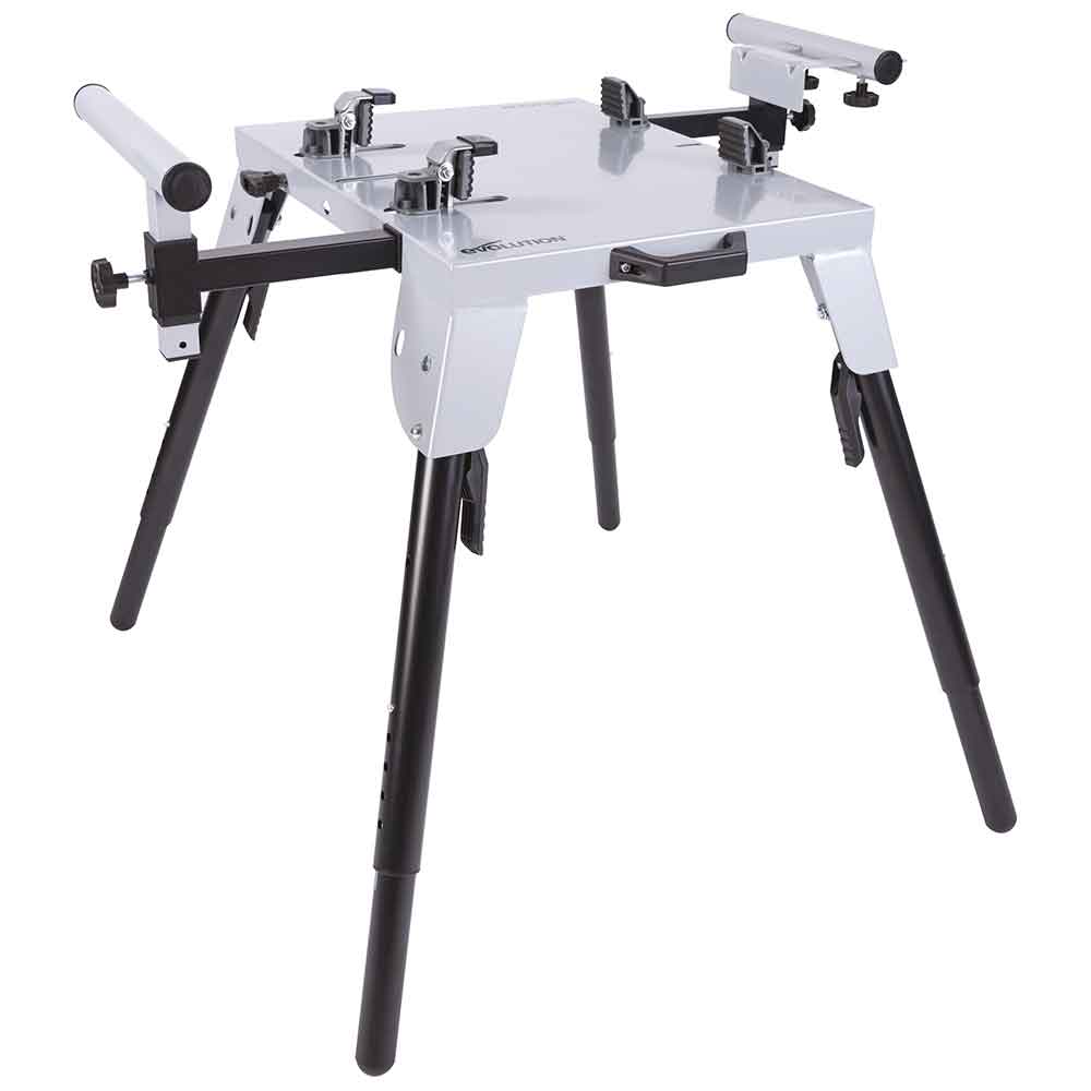 Evolution R355CPS 355mm Kaltkreissäge mit TCT-Multi-Material-Sägeblatt und Universal-Kappsägeständer - Image 15