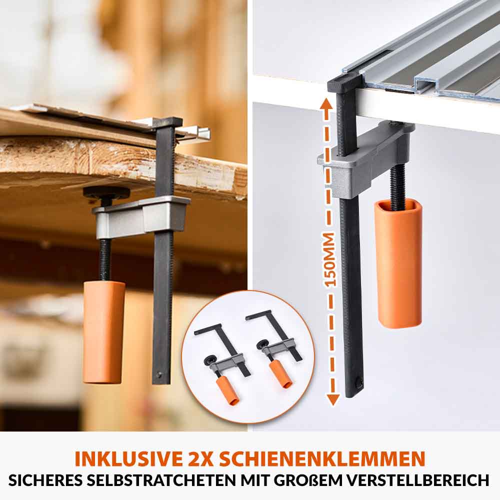 Evolution ST1400-G2 Universal 1.4m Kreissägebahn, Sägeschienen (2x 700mm) mit selbstausrichtenden Verbindern - Image 4