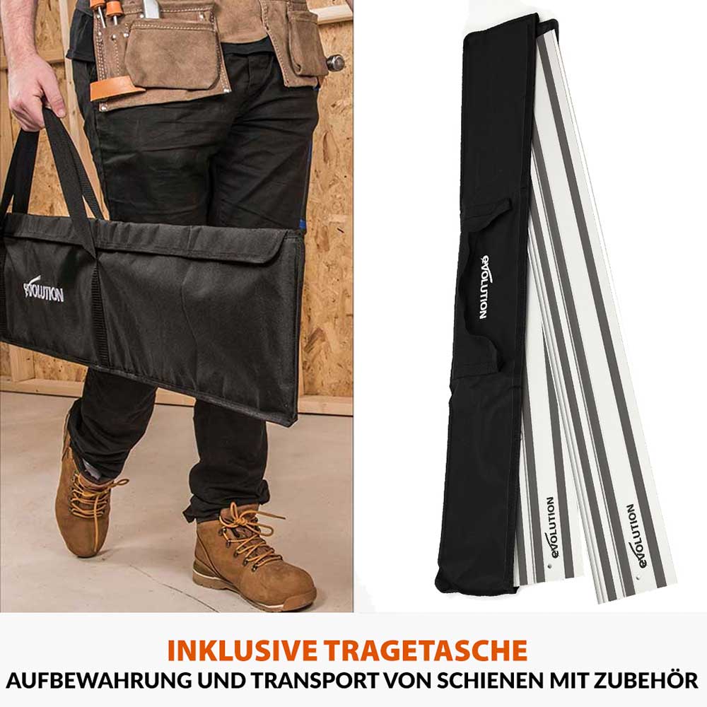 Evolution ST2800-G2 Universal 2.8m Führungsschienensystem, Kreissägebahn, Sägeschienen (2x 1400mm) mit selbstausrichtenden Verbindern - Image 8